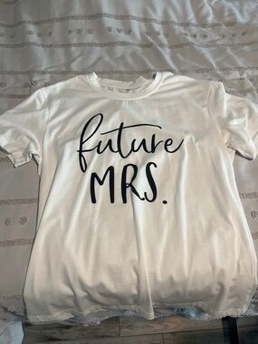 Future MRS. Graphic Tee - White with Black Script